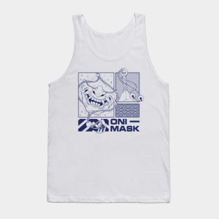 Japanese Demon Oni Mask Tank Top